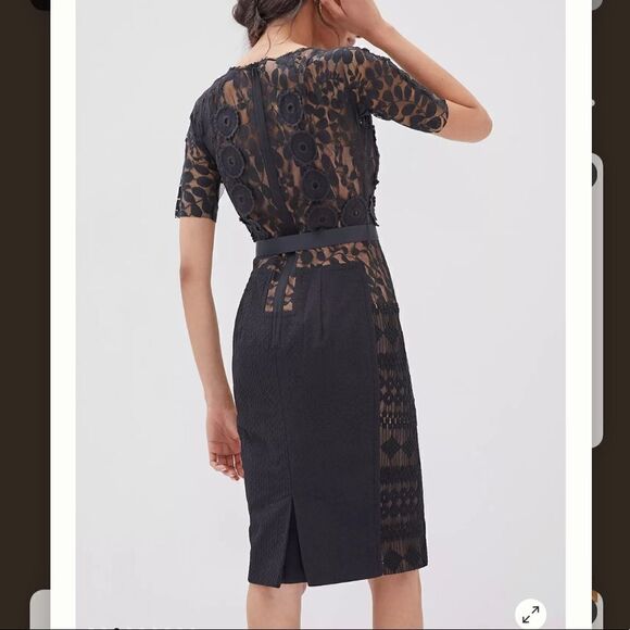 New Byron Lars Anthropologie Carissima Sheath Dress Size 2 - Picture 7 of 16